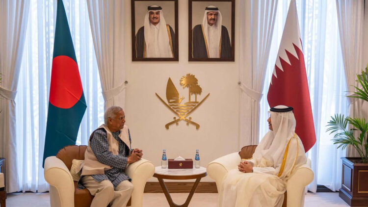 Yunus-Sheikh Mohammed meeting: Qatar promises Bangladesh full rebuilding assistance