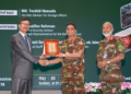 Foreign Adviser Md Touhid Hossain addressed a seminar today, jointly organized by the Armed Forces Division (AFD) and the Bangladesh University of Professionals (BUP) in the capital. Photo: ISPR