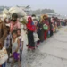Rohingya refugees headed to Bhasan Char island prepare to board navy vessels from the southeastern port city of Chattogram, Bangladesh on February 15, 2021. © 2021 AP Photo