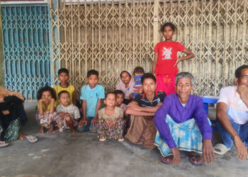 14 of the newly arrived Rohingyas on 5 June in Teknaf. Photo: TBS