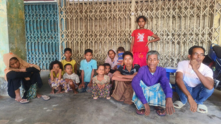 14 of the newly arrived Rohingyas on 5 June in Teknaf. Photo: TBS