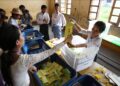 File Photo - Returning officers count the ballots of parliamentary by-elections at a polling station of East Dagon township in Yangon, Myanmar on April 1, 2017
