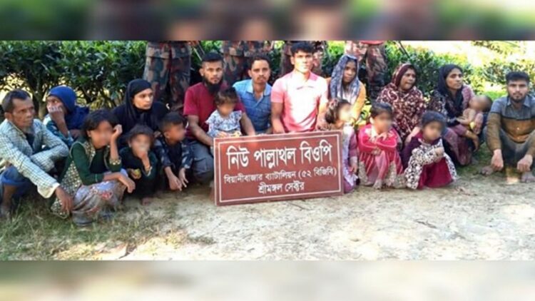 BSF Pushes-in 18 across Moulvibazar Border, including 17 Rohingyas